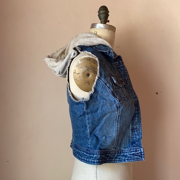 FEED | Cotton Denim Cropped Vest - Picture 3 of 8